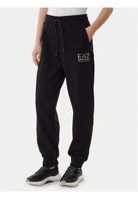 EA7 Emporio Armani Dres 7W000420 AF12473 MC021 Czarny Relaxed Fit. Kolor: czarny. Materiał: bawełna #5