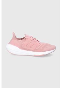 adidas Performance buty Ultraboost kolor różowy. Zapięcie: sznurówki. Kolor: różowy. Materiał: guma. Sport: bieganie