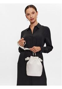 Calvin Klein Jeans Torebka Re-Lock Drawstring Bag Mini K60K610450 Biały. Kolor: biały. Materiał: skórzane #2