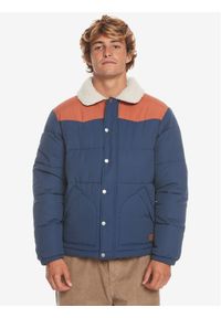 Quiksilver Kurtka puchowa The Puffer Jckt EQYJK03981 Granatowy Regular Fit. Kolor: niebieski. Materiał: syntetyk, bawełna