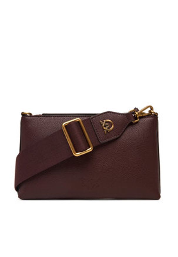 Pinko - PINKO Torebka Love Puff Mini Cl AI 25-26 PLTT 100039 A2JY Brązowy. Kolor: brązowy. Materiał: skórzane, zamszowe