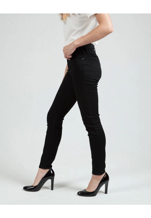 Lee - LEE SCARLETT DAMSKIE SPODNIE JEANSOWE JEANS DŻINSY BLACK RINSE L526SH47 112111903