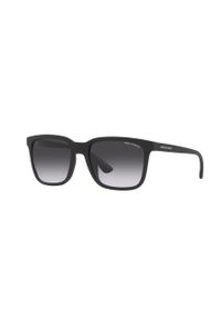 Armani Exchange Okulary przeciwsłoneczne męskie kolor czarny. Kształt: prostokątne. Kolor: czarny