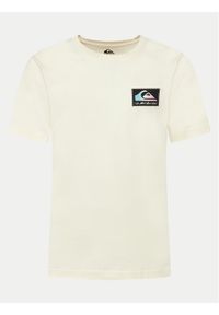 Quiksilver T-Shirt Back Flash EQYZT07605 Écru Regular Fit. Materiał: bawełna #1