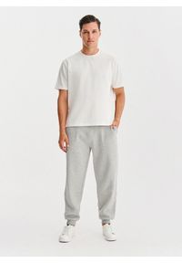 Pako Lorente - PAKO LORENTE - Biały t-shirt oversize. Okazja: na co dzień. Kolor: biały, brązowy. Materiał: bawełna. Styl: casual #6