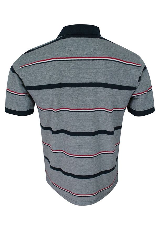 Elkjaer - Koszulka POLO, Granatowa w Paski, Prążki, Męska, Krótki Rękaw, T-shirt -ELKJAER. Okazja: na co dzień. Typ kołnierza: polo. Kolor: niebieski. Materiał: bawełna. Długość rękawa: krótki rękaw. Długość: krótkie. Wzór: paski, prążki. Styl: casual