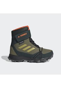 Adidas - Terrex Snow CF Winter Hiking Shoes. Kolor: pomarańczowy, wielokolorowy, zielony