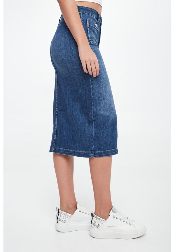 Liu Jo - Spódnica jeansowa damska LIU JO. Materiał: jeans