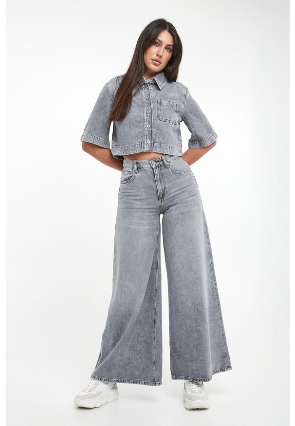 Liu Jo - Jeansy damskie z wysokim stanem LIU JO. Stan: podwyższony