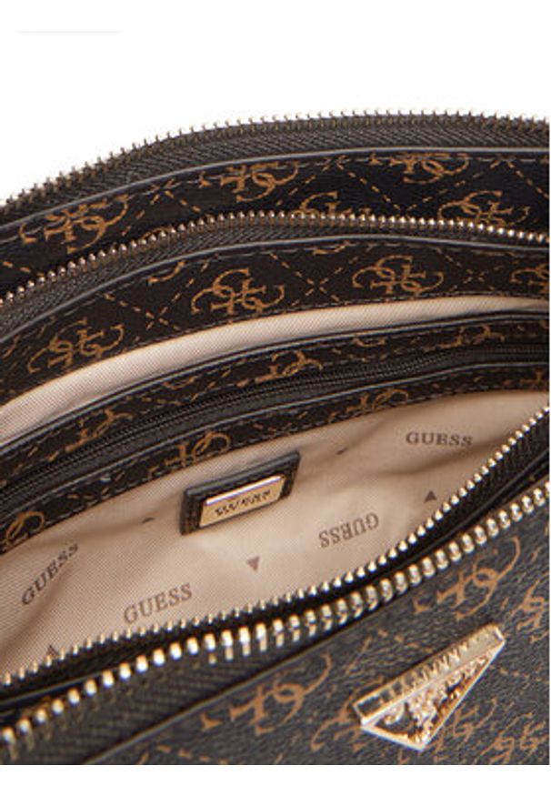 Guess Torebka Noelle II HWQG96 72120 Brązowy. Kolor: brązowy. Materiał: skórzane