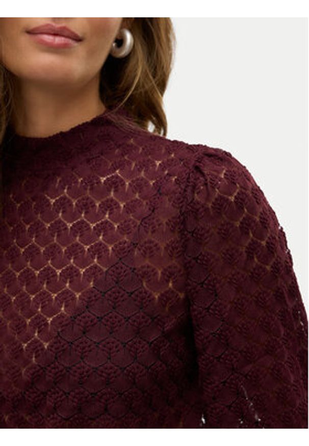 Vero Moda Bluzka Becca 10302894 Fioletowy Regular Fit. Kolor: fioletowy. Materiał: syntetyk