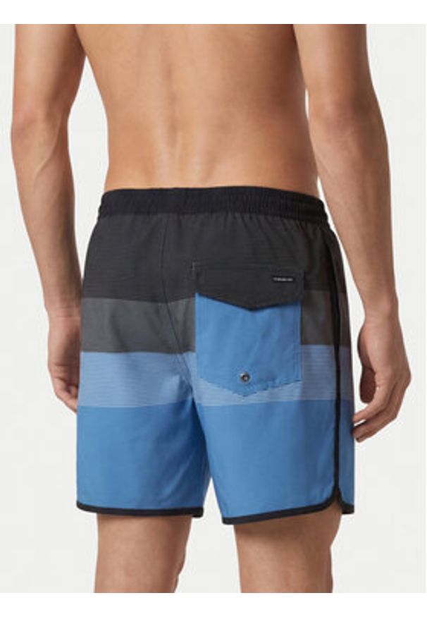 Quiksilver Szorty kąpielowe Stretch Scallop Volley 16 EQYJV04218 Niebieski Regular Fit. Kolor: niebieski. Materiał: syntetyk