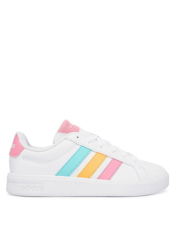 Adidas - adidas Sneakersy Grand Court 3.0 KI6502 Biały. Kolor: biały. Materiał: skóra