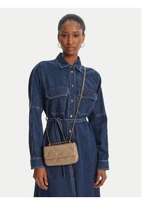 Tory Burch Torebka Mini Kira Diamond 154710 Beżowy. Kolor: beżowy. Materiał: skórzane #6