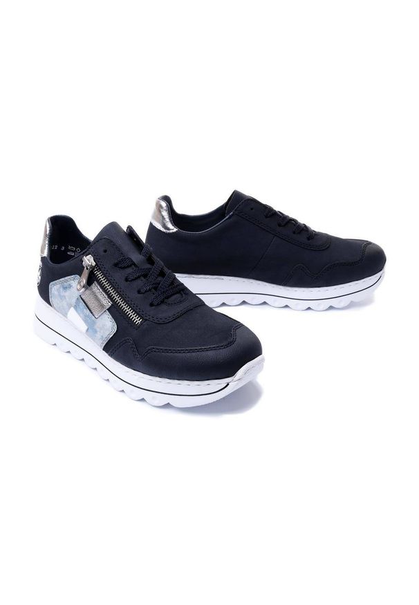 Rieker - RIEKER L3312-14 sneaker blue, półbuty damskie. Zapięcie: sznurówki. Kolor: niebieski