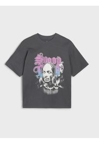 Sinsay - Koszulka Snoop Dogg - szary. Kolor: szary