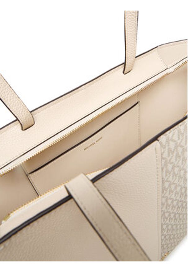 MICHAEL Michael Kors Torebka Flora 30T5GFFT3B Beżowy. Kolor: beżowy. Materiał: skórzane