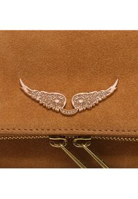 Zadig&Voltaire Torebka Rock Suede LWBA00056 Brązowy. Kolor: brązowy. Materiał: zamszowe, skórzane. Styl: rockowy #3