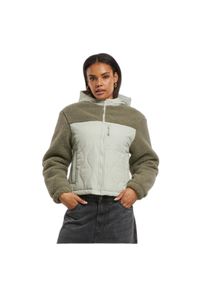 Polar nylon damski Urban Classics Sherpa Crinkle. Kolor: zielony. Materiał: nylon, polar #1