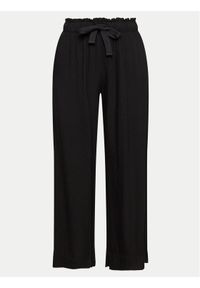Deha Spodnie materiałowe A00635 Czarny Regular Fit. Kolor: czarny. Materiał: wiskoza #1