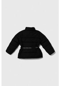 Calvin Klein Jeans kurtka dziecięca kolor czarny. Okazja: na co dzień. Kolor: czarny. Materiał: poliester. Styl: casual #2