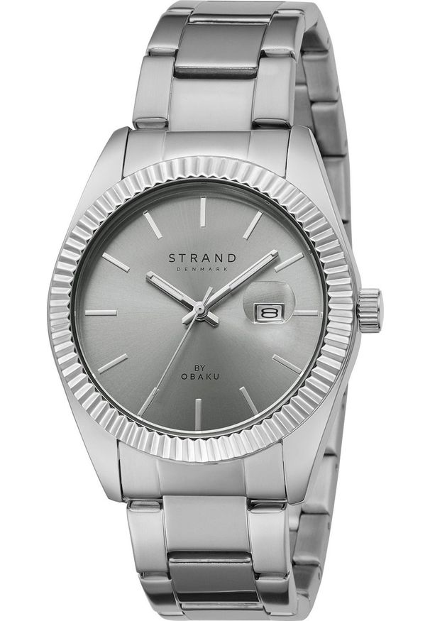 Zegarek Strand Zegarek męski Strand S721GDCJSC-DS srebrny. Kolor: srebrny