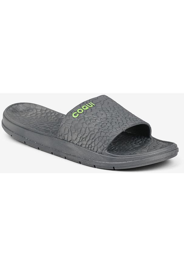 Kapcie Coqui Rune męskie 40-41 - Lekkie i Komfortowe. Kolor: szary. Materiał: materiał, syntetyk