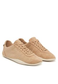 Calvin Klein Sneakersy Baller Sneaker Laceup HW0HW03263 Beżowy. Kolor: beżowy. Materiał: skóra, zamsz #6