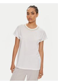 Dixie T-Shirt T924J014 Biały Regular Fit. Kolor: biały. Materiał: bawełna