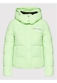 Calvin Klein Jeans Kurtka puchowa J20J219007 Zielony Regular Fit. Kolor: zielony. Materiał: puch, syntetyk #7