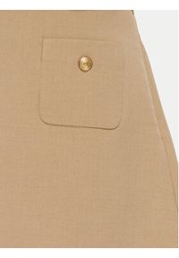TOMMY HILFIGER - Tommy Hilfiger Spódnica mini WW0WW44994 Beżowy Regular Fit. Kolor: beżowy. Materiał: syntetyk #2