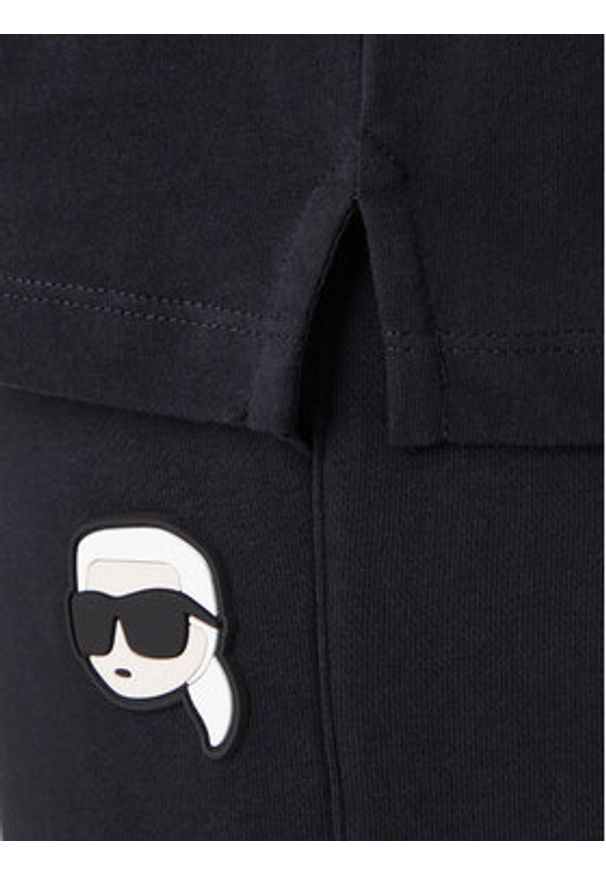 Karl Lagerfeld - KARL LAGERFELD Polo 745710 561224 Granatowy Regular Fit. Typ kołnierza: polo. Kolor: niebieski. Materiał: bawełna