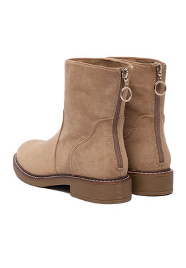 Clara Barson Botki CEO-WS2169-04 Beżowy. Kolor: beżowy. Materiał: materiał