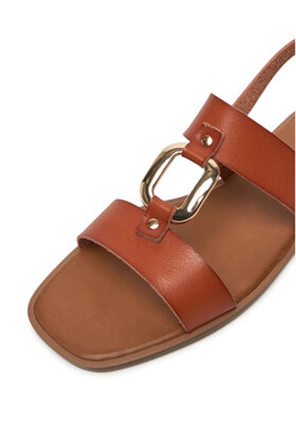 Jenny - JENNY Sandały WS6561-02A Brązowy. Kolor: brązowy. Materiał: syntetyk, materiał