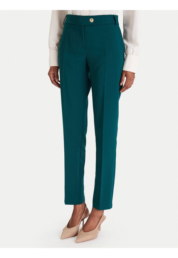 Rinascimento Chinosy CFC0126225003 Zielony Slim Fit. Kolor: zielony. Materiał: syntetyk