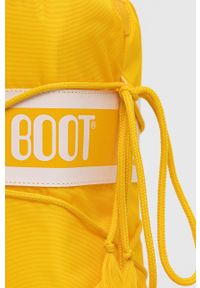 Moon Boot - Śniegowce Nylon 14004400.MOON.BOOT.NYLO-CREAM. Nosek buta: okrągły. Zapięcie: sznurówki. Kolor: żółty. Materiał: nylon #4