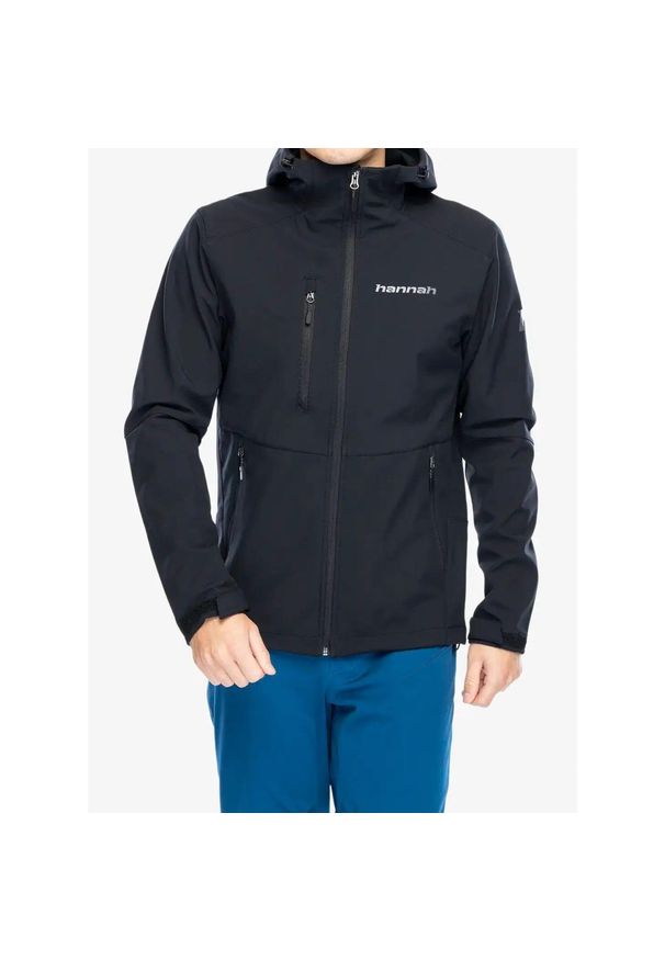 Kurtka softshell męska Hannah Briston. Kolor: szary. Materiał: softshell. Sport: turystyka piesza