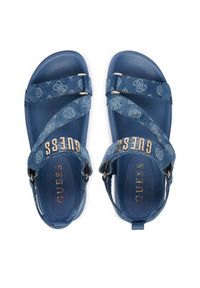 Guess Sandały FLJFTT DEN03 Niebieski. Kolor: niebieski. Materiał: materiał #3