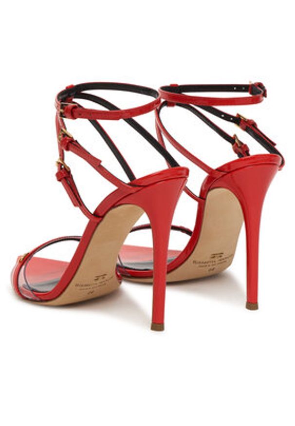 Elisabetta Franchi Sandały SA49L61E2 Czerwony. Kolor: czerwony. Materiał: skóra