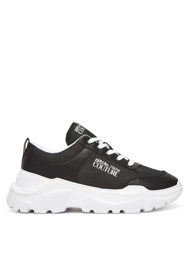 Versace Jeans Couture Sneakersy 78YA3SC1 Czarny. Kolor: czarny. Materiał: skóra