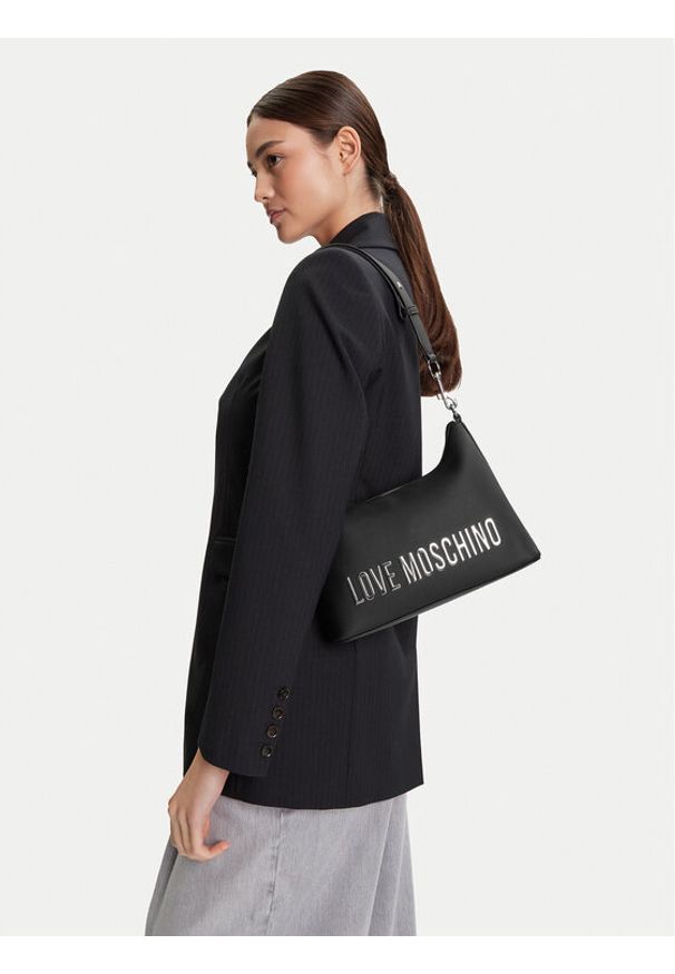 Love Moschino - LOVE MOSCHINO Torebka JC4025PP1NKD000B Czarny. Kolor: czarny. Materiał: skórzane