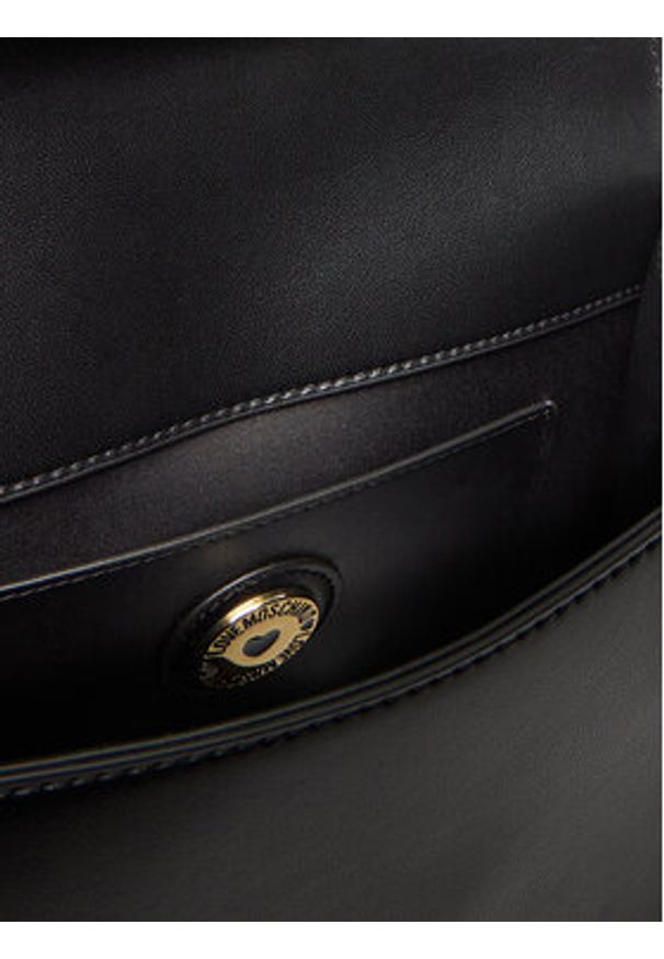 Love Moschino - LOVE MOSCHINO Torebka JC4181PP1NLP0000 Czarny. Kolor: czarny. Materiał: skórzane