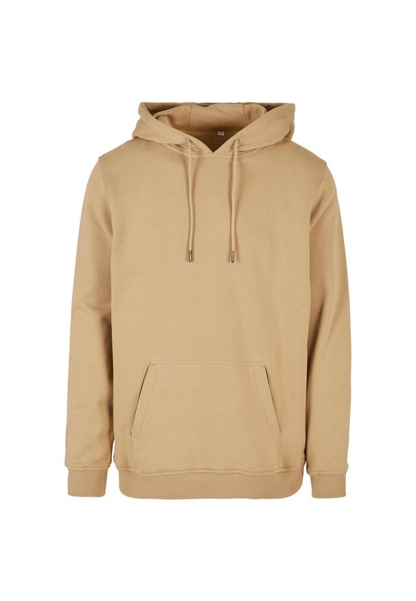 BUILD YOUR BRAND - Męska Bluza Z Kapturem Ultra Heavy Regular. Typ kołnierza: kaptur. Kolor: beżowy