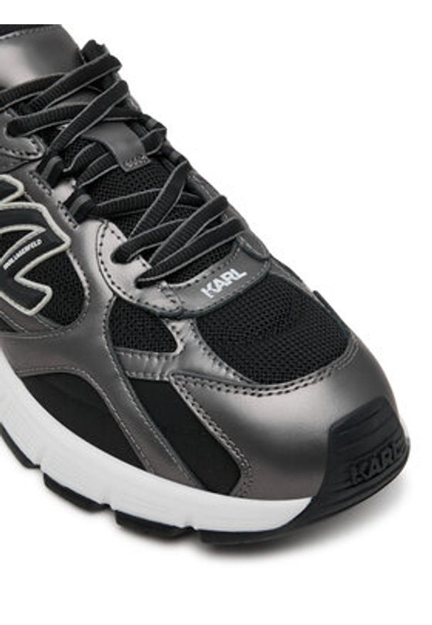 Karl Lagerfeld - KARL LAGERFELD Sneakersy Orion KL55525 Szary. Kolor: szary. Materiał: skóra