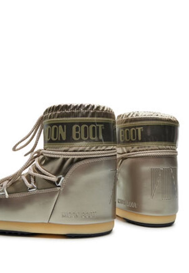 Moon Boot Śniegowce 80D1409350 Złoty. Kolor: złoty. Materiał: skóra