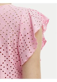 Vero Moda Bluzka Tassa 10286067 Różowy Loose Fit. Kolor: różowy. Materiał: syntetyk #2