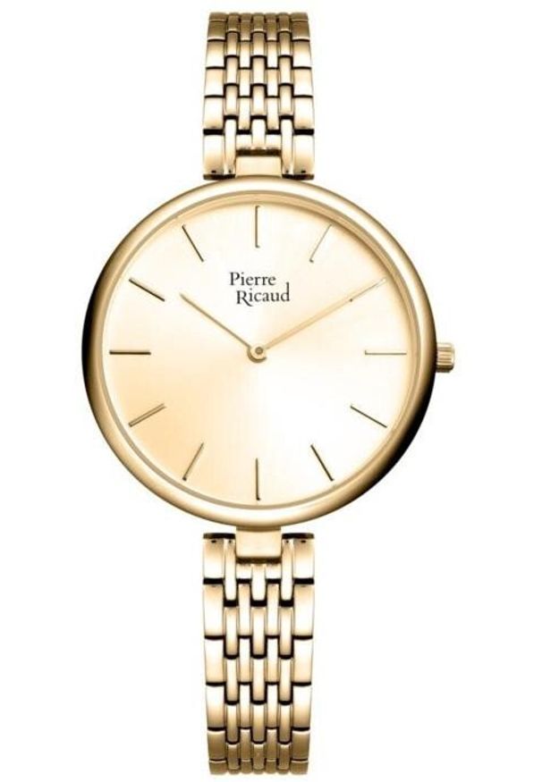 Zegarek damski Pierre Ricaud P22061.1111QN złoty. Kolor: złoty