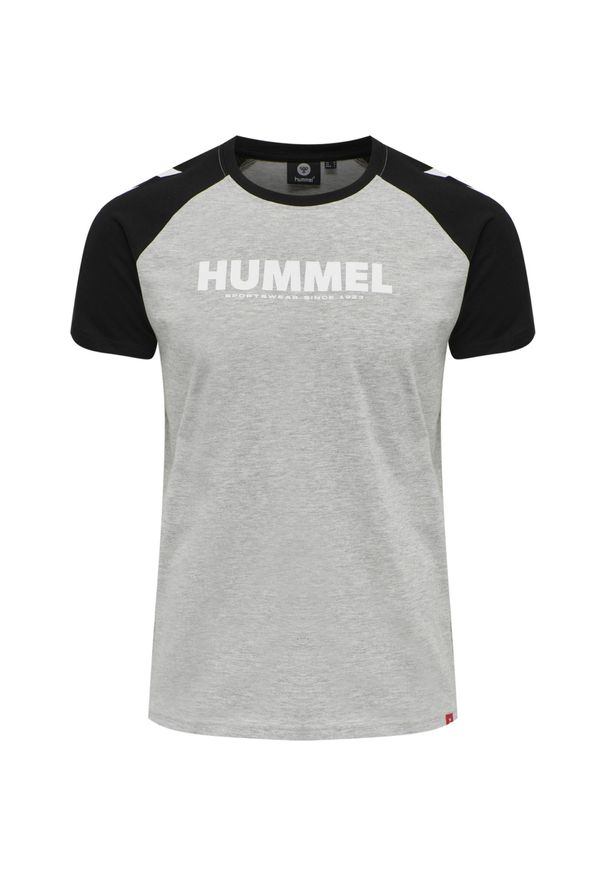 Koszulka do piłki ręcznej dla dorosłych Hummel Legacy blocked szara. Kolor: szary. Materiał: jersey, dzianina, bawełna