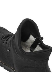 Rieker Trzewiki 55069-00 Czarny. Kolor: czarny. Materiał: materiał #7