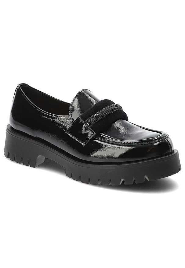 Czarne Półbuty Lemar Eleganckie Skórzane Buty. Okazja: na spotkanie biznesowe. Kolor: czarny. Materiał: skóra. Szerokość cholewki: normalna. Styl: elegancki